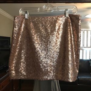 NWT Gap Gold Sequin Mini Skirt